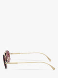 Versace oval sunglasses pale gold red, UK version