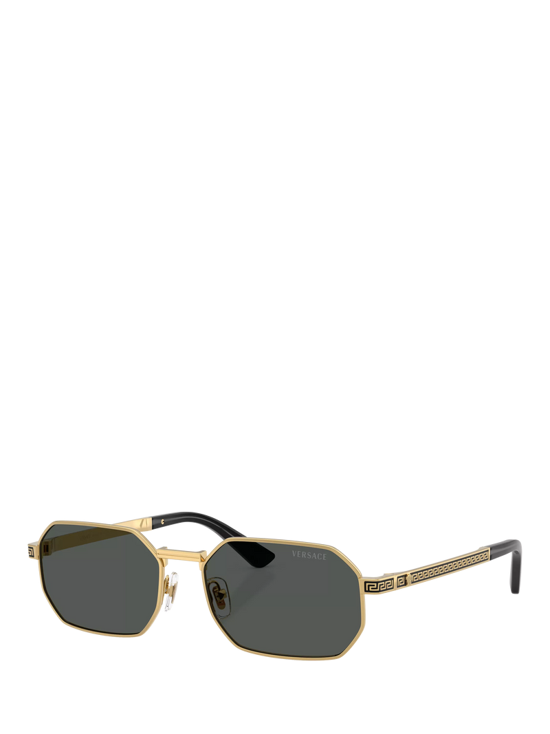 Versace Irregular Sunglasses VE2297 Gold/Grey, UK version