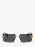 Versace rectangular sunglasses gold black, UK version