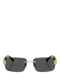 Versace rectangular sunglasses gold black, UK version