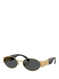 Versace oval sunglasses gold black 56mm - British product
