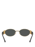 Versace oval sunglasses gold black 56mm - British product