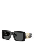 Versace women's square sunglasses black (British brand)