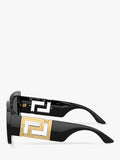 Versace women's square sunglasses black (British brand)