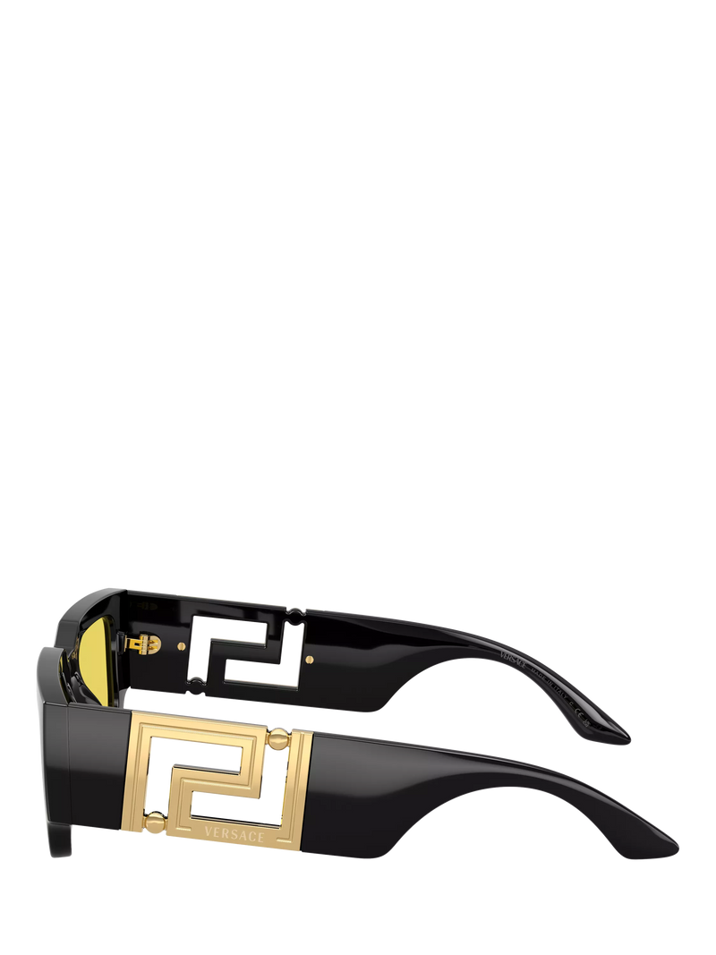 Versace VE4506U sunglasses black yellow 54mm imported from the UK