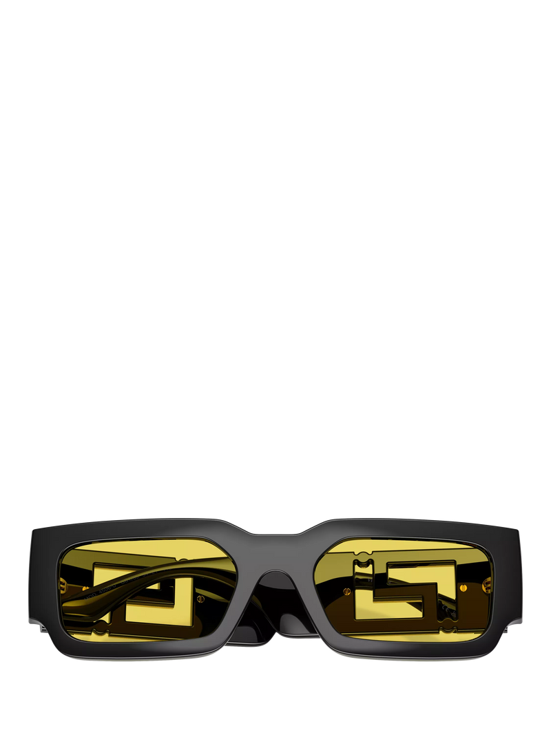 Versace VE4506U sunglasses black yellow 54mm imported from the UK