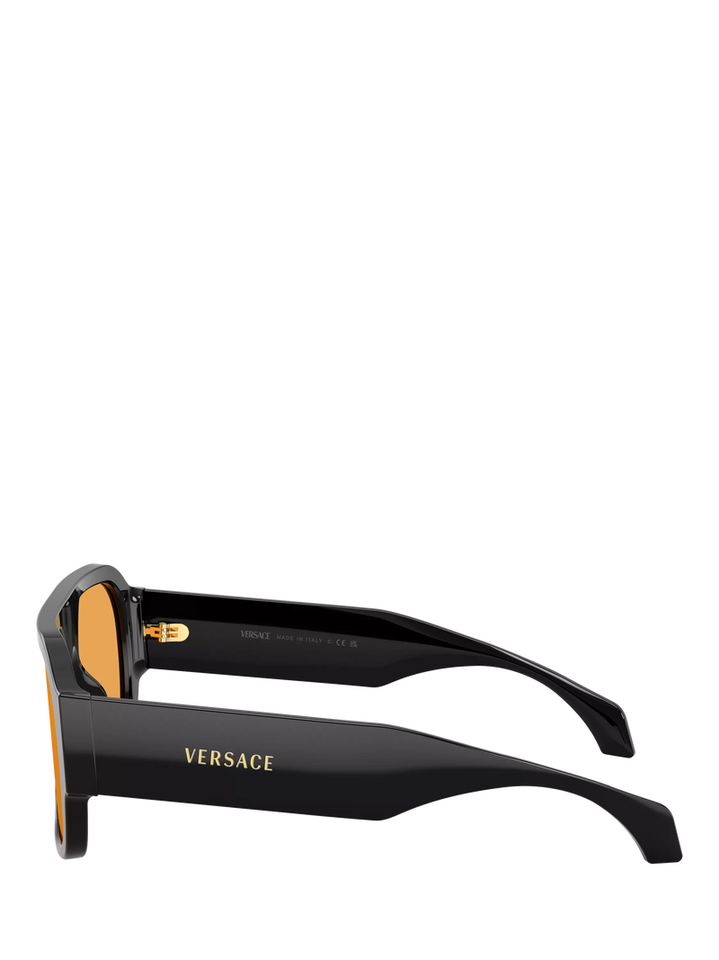 Versace square sunglasses black orange - British product