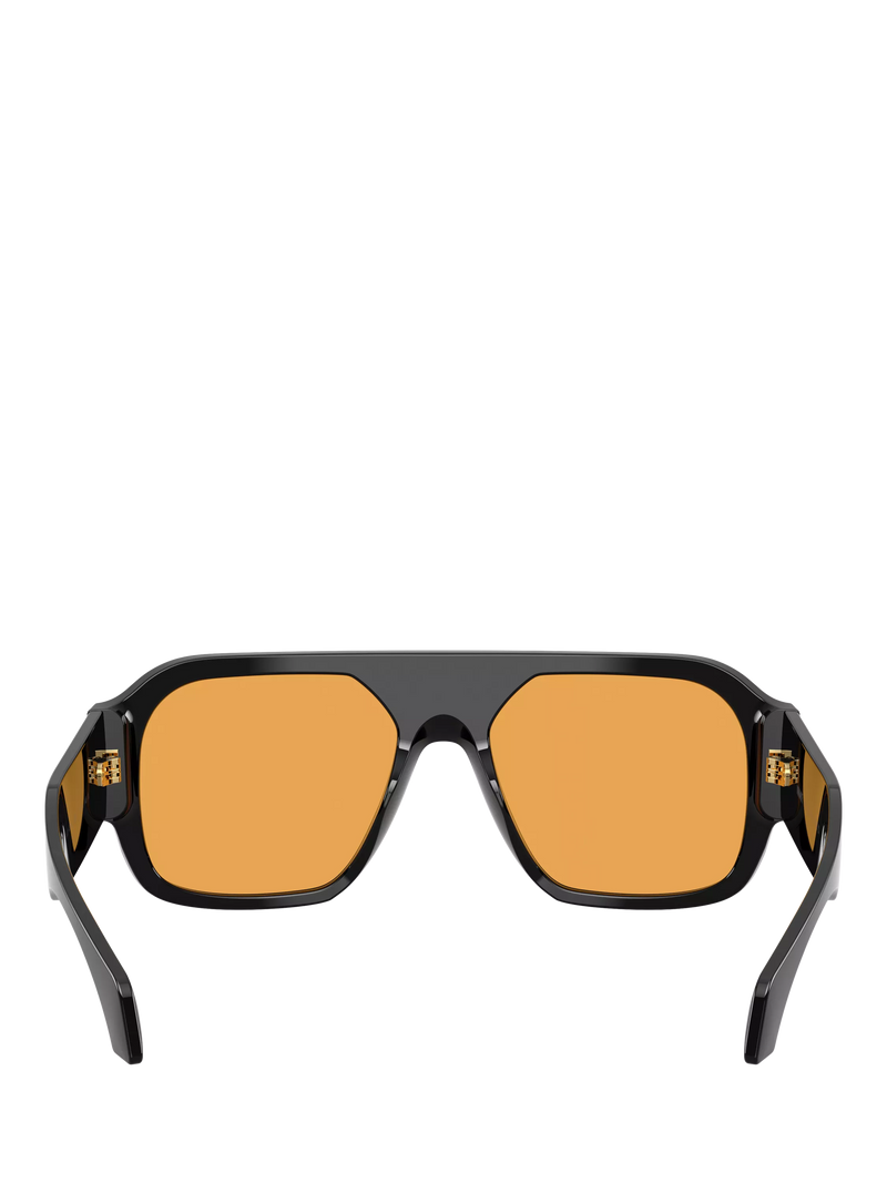Versace square sunglasses black orange - British product