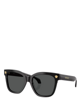 John Lewis Versace VE4511 Square Sunglasses, Black/Grey, 55mm- Buy online at McGrocer