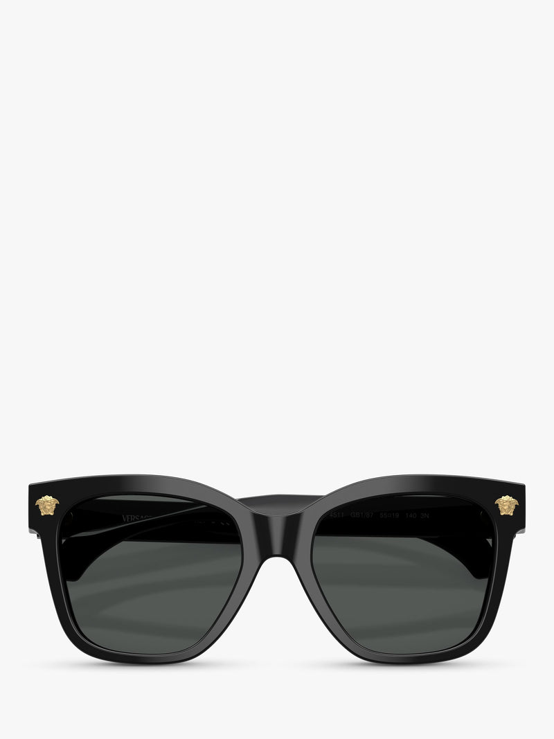 Versace square sunglasses black grey 55mm lens, imported from the UK