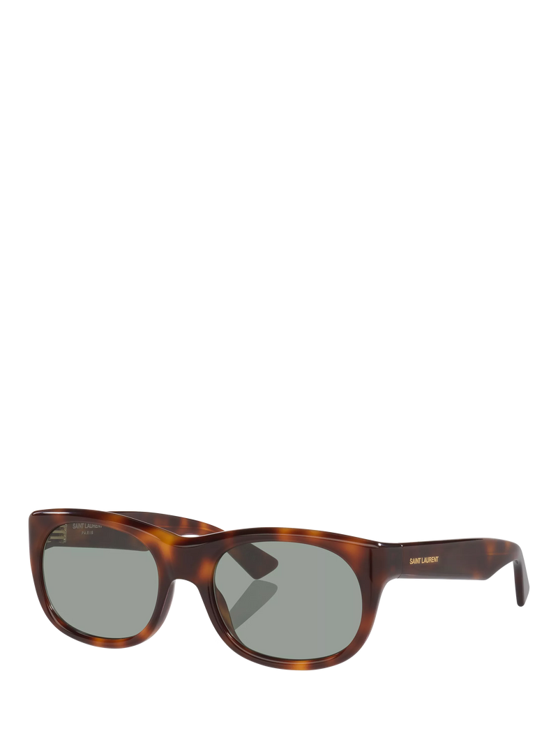 Yves Saint Laurent oval sunglasses in tortoise and brown, UK version