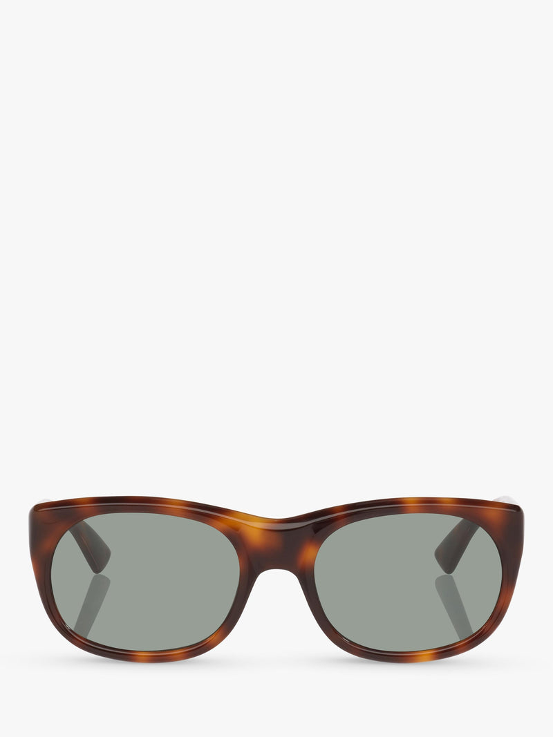 Yves Saint Laurent oval sunglasses in tortoise and brown, UK version