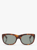 Yves Saint Laurent oval sunglasses in tortoise and brown, UK version