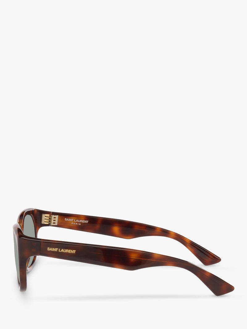 Yves Saint Laurent oval sunglasses in tortoise and brown, UK version
