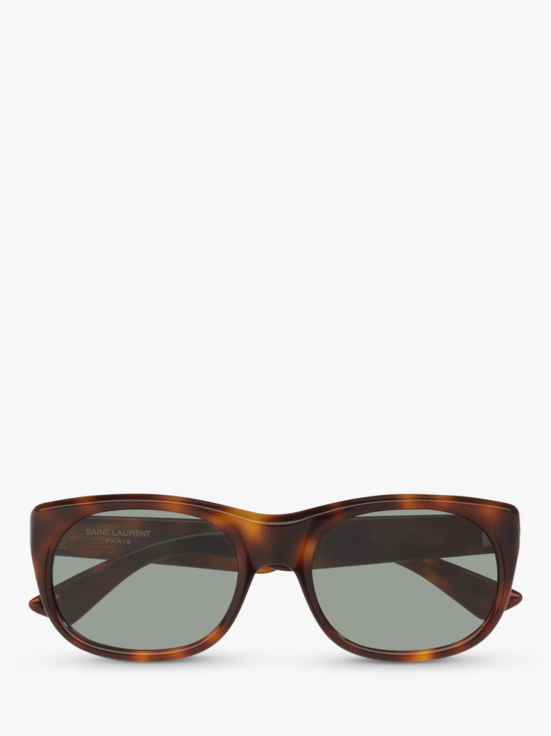 Yves Saint Laurent oval sunglasses in tortoise and brown, UK version