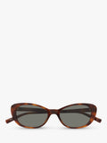 Yves Saint Laurent brown cat eye sunglasses, UK version