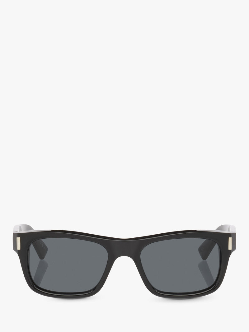 Yves Saint Laurent rectangular sunglasses in black and grey, UK version