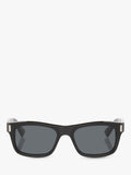 Yves Saint Laurent rectangular sunglasses in black and grey, UK version