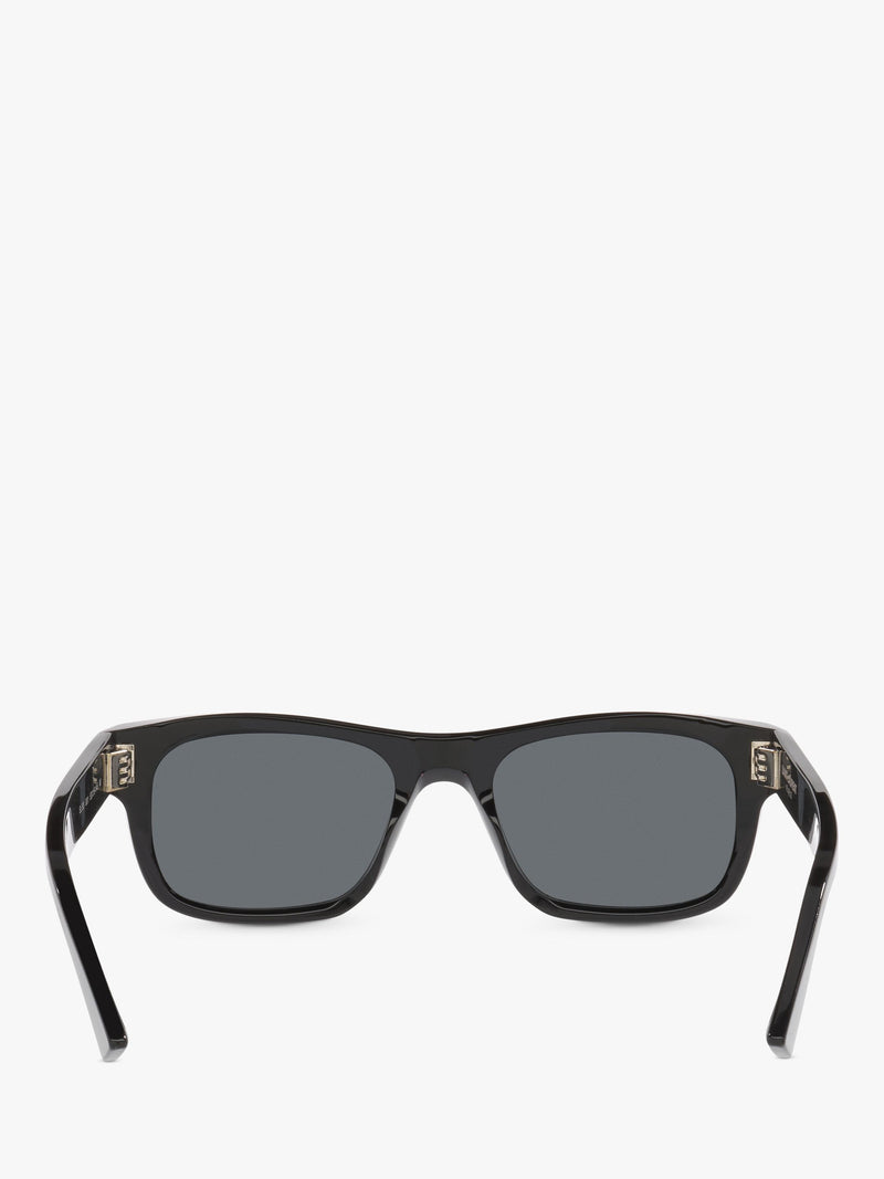 Yves Saint Laurent rectangular sunglasses in black and grey, UK version