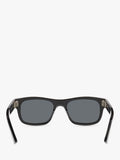 Yves Saint Laurent rectangular sunglasses in black and grey, UK version