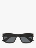 Yves Saint Laurent rectangular sunglasses in black and grey, UK version
