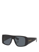 John Lewis Yves Saint Laurent YS000889 Rectangular Sunglasses Black/Grey- Buy online at McGrocer