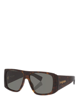 John Lewis Yves Saint Laurent Women's Rectangular Sunglasses, Tortoise/Grey- Buy online at McGrocer