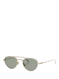 Yves Saint Laurent oval sunglasses gold/grey 51mm lens width, UK version