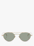 Yves Saint Laurent oval sunglasses gold/grey 51mm lens width, UK version