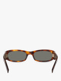 Yves Saint Laurent rectangular sunglasses brown frame 55mm, imported from the UK