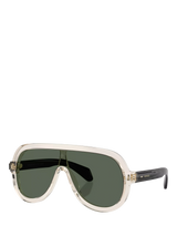 John Lewis Moncler ME6021U Oval Sunglasses- Buy online at McGrocer