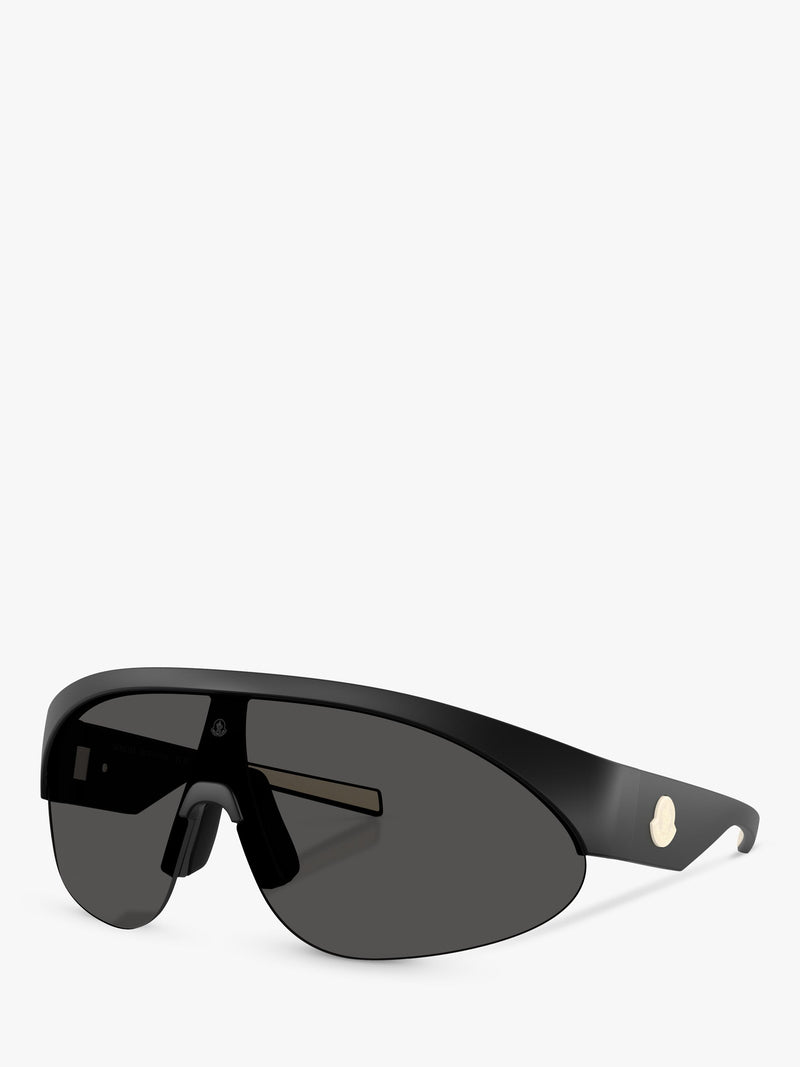 Moncler wrap sunglasses with mirrored polyamide 42mm lens (British brand)