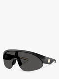 Moncler wrap sunglasses with mirrored polyamide 42mm lens (British brand)