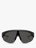 Moncler wrap sunglasses with mirrored polyamide 42mm lens (British brand)