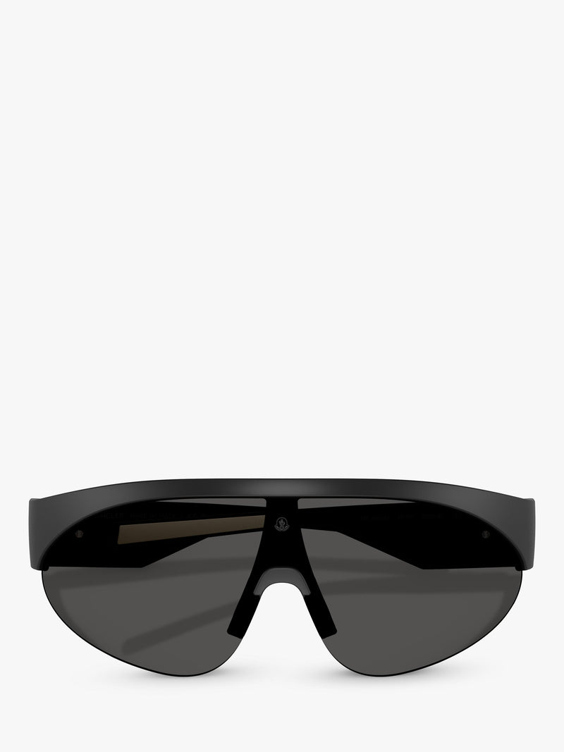 Moncler wrap sunglasses with mirrored polyamide 42mm lens (British brand)