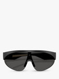 Moncler wrap sunglasses with mirrored polyamide 42mm lens (British brand)