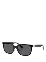 John Lewis Ray-Ban RB3784D Unisex Polarised Square Sunglasses, Black- Buy online at McGrocer