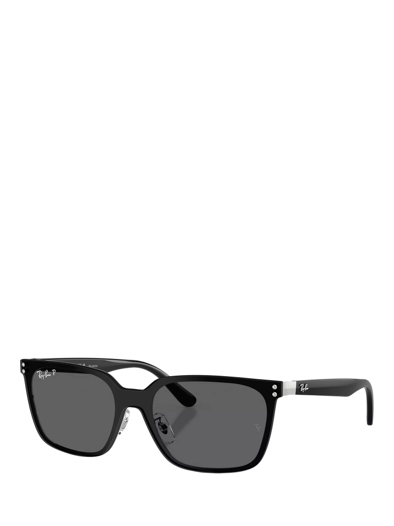 Ray-Ban black square polarised sunglasses 45mm, imported from the UK