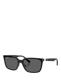 Ray-Ban black square polarised sunglasses 45mm, imported from the UK