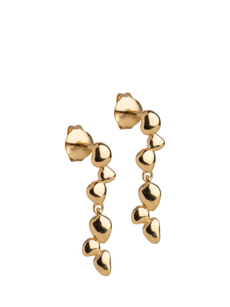 ENAMEL Copenhagen drop earrings yellow gold, UK version