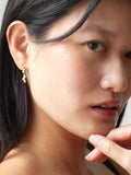 ENAMEL Copenhagen drop earrings yellow gold, UK version