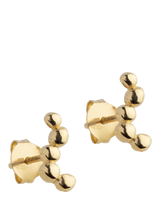 John Lewis ENAMEL Copenhagen Nara Long Drop Earrings, Yellow Gold- Buy online at McGrocer