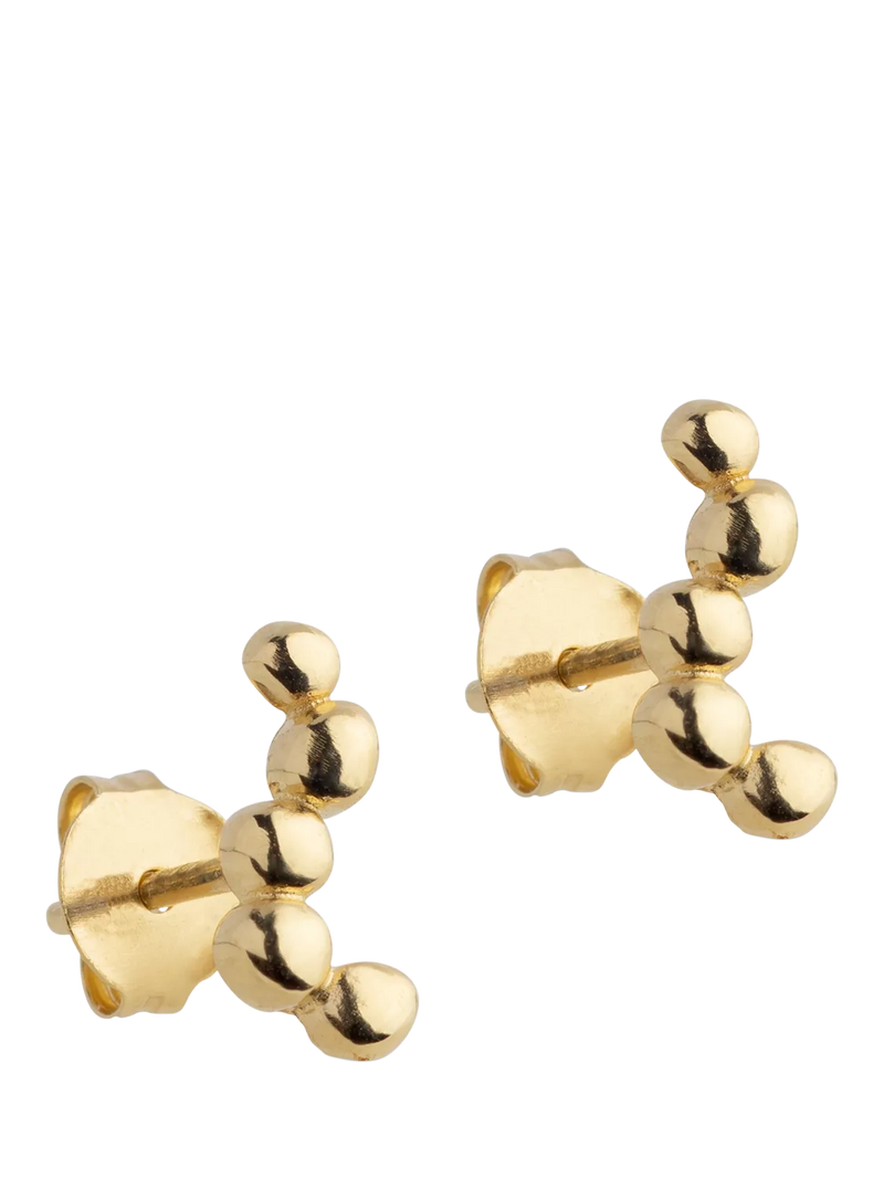 ENAMEL Copenhagen Nara long earrings yellow gold - British product