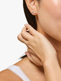ENAMEL Copenhagen Nara Long Stud Earrings sterling silver, UK version