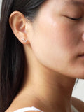 ENAMEL Copenhagen Nara Long Stud Earrings sterling silver, UK version