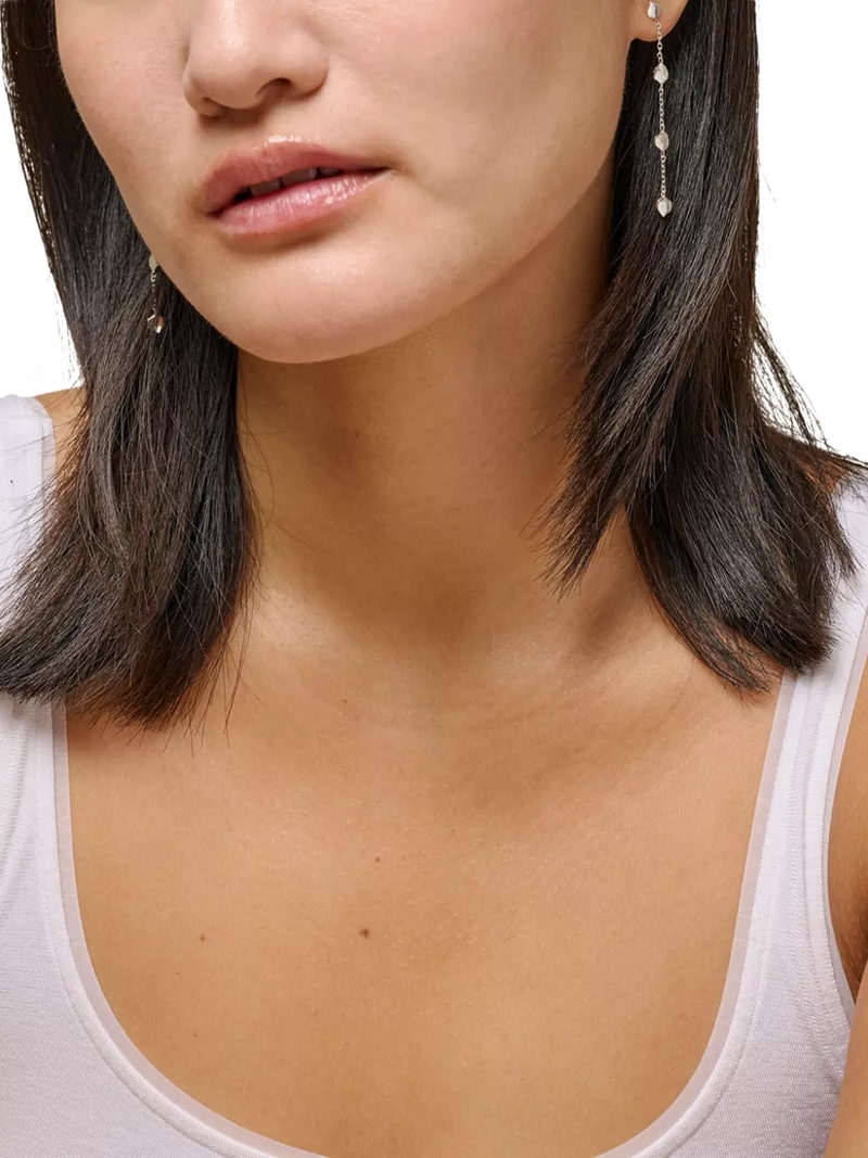 ENAMEL Copenhagen Talia sterling silver drop earrings, UK version