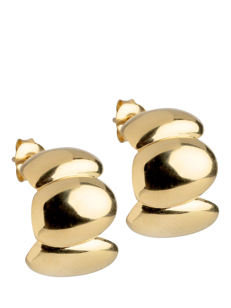 ENAMEL Copenhagen Melia earrings yellow gold, UK version
