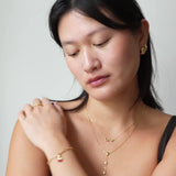 ENAMEL Copenhagen Melia earrings yellow gold, UK version