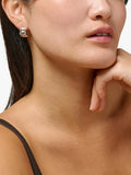 ENAMEL Copenhagen Melia chunky sculpted earrings silver - British product