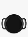 Le Creuset BBQ shallow casserole Matt Black 28cm, imported from the UK